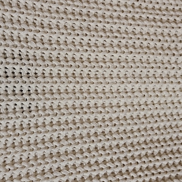 Aerie Chunky Cable Knit Lace Up Cream Sweater - Picture 6 of 7